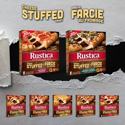 Rustica lance officiellement deux nouvelles pizzas à croûte farcie à travers le Canada