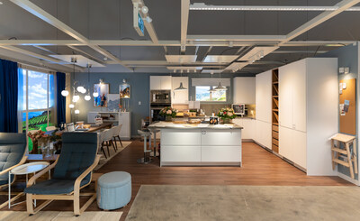 The Kelowna Plan and order point features 12 kitchen display inspirations, nine bedrooms display inspirations, four bathroom display inspirations; and two living room display inspirations. (CNW Group/IKEA Canada Limited Partnership)