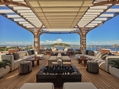 The Pure Sky Deck, located aft on VidantaWorld Voyages ELEGANT, an ultra-luxury yacht originally designed for more than 600 guests and reimagined for just 216 - creating a rare sense of space, openness, and an unhurried atmosphere at sea..