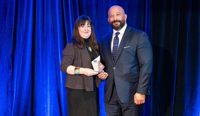 NATIONS TRANSLATION GROUP, WSIB, AWARD, ANDRE PALAGUINE CEO, ALLISON POWLEY, DIRECTOR COMMUNICATIONS SERVICES (CNW Group/NATIONS Translation Group)