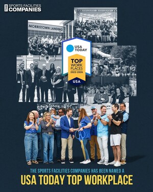 Five Years Running: The Sports Facilities Companies Named a USA TODAY Top Workplaces National Award Winner