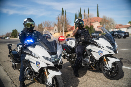 Lancaster PD officers riding motorcycles. Lancaster PD officers riding motorcycles.