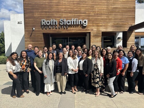 Roth Staffing coworkers emphasize teamwork and a focus on enlivening the company Purpose, 
