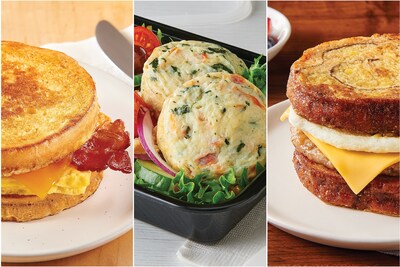 Michael Foods Sweet Round French Toast, Mediterranean Egg White Bites, and Apple Cinnamon Swirl French Toast