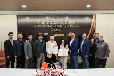 Church's Texas Chicken Signing Ceremony in China