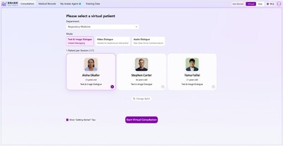 The Virtual Consultation Room interface of Tairex Agent Hospital The Virtual Consultation Room interface of Tairex Agent Hospital