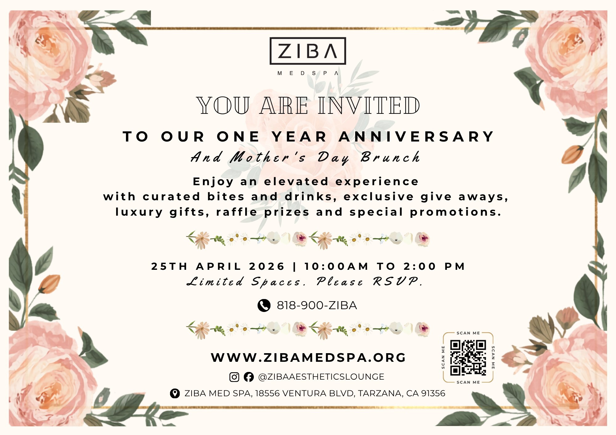 Ziba Med Spa Announces First Anniversary Celebration and Spring Wellness Treatment Packages