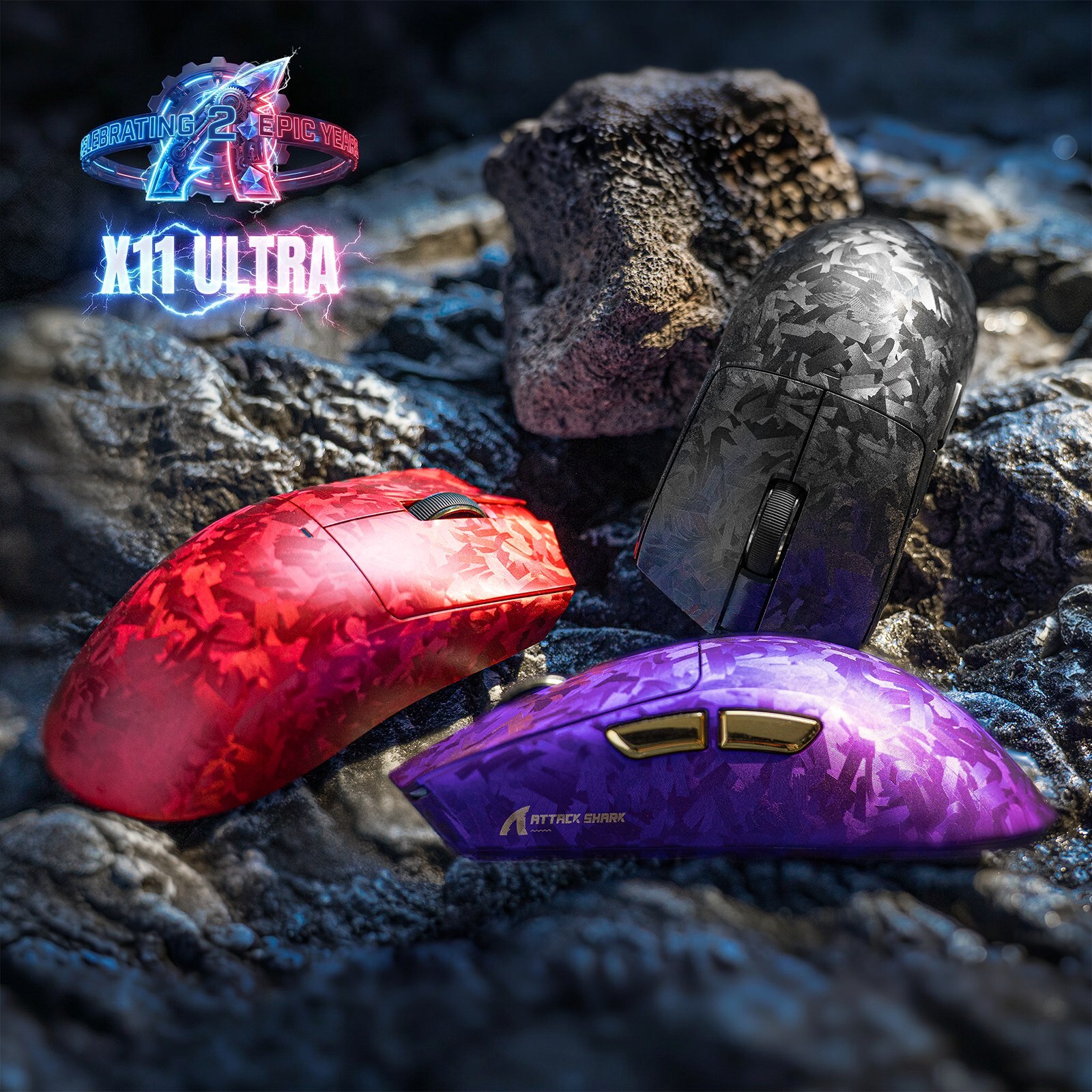 ATTACK SHARK Launches X11 ULTRA Carbon Fiber Gaming Mouse Ahead of 2nd Anniversary Sale