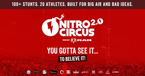 The electrifying NITRO CIRCUS 2.0 TOUR Presented by Ram Trucks is coming to a city near you this August!