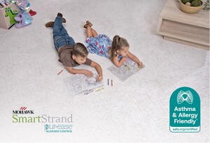 World's First Asthma &amp; Allergy Friendly® Certified Treated Carpet: Mohawk SmartStrand® Carpet Styles Enhanced with Pur-Ease™ Technology