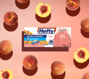 Hefty® Expands Color Series with New Hefty® Ultra Strong™ Peach Fabuloso® Scented Trash Bags, Bringing a Fresh Pop of Color to the Kitchen (And Beyond)