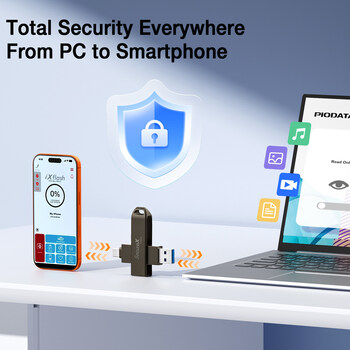 SecureX drive offers security through a PC and Smartphone