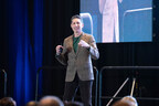 Atrium Hospitality CEO Rob Mangiarelli speaking on stage during the 2026 SPIRIT Leadership Conference in Rogers, Arkansas.