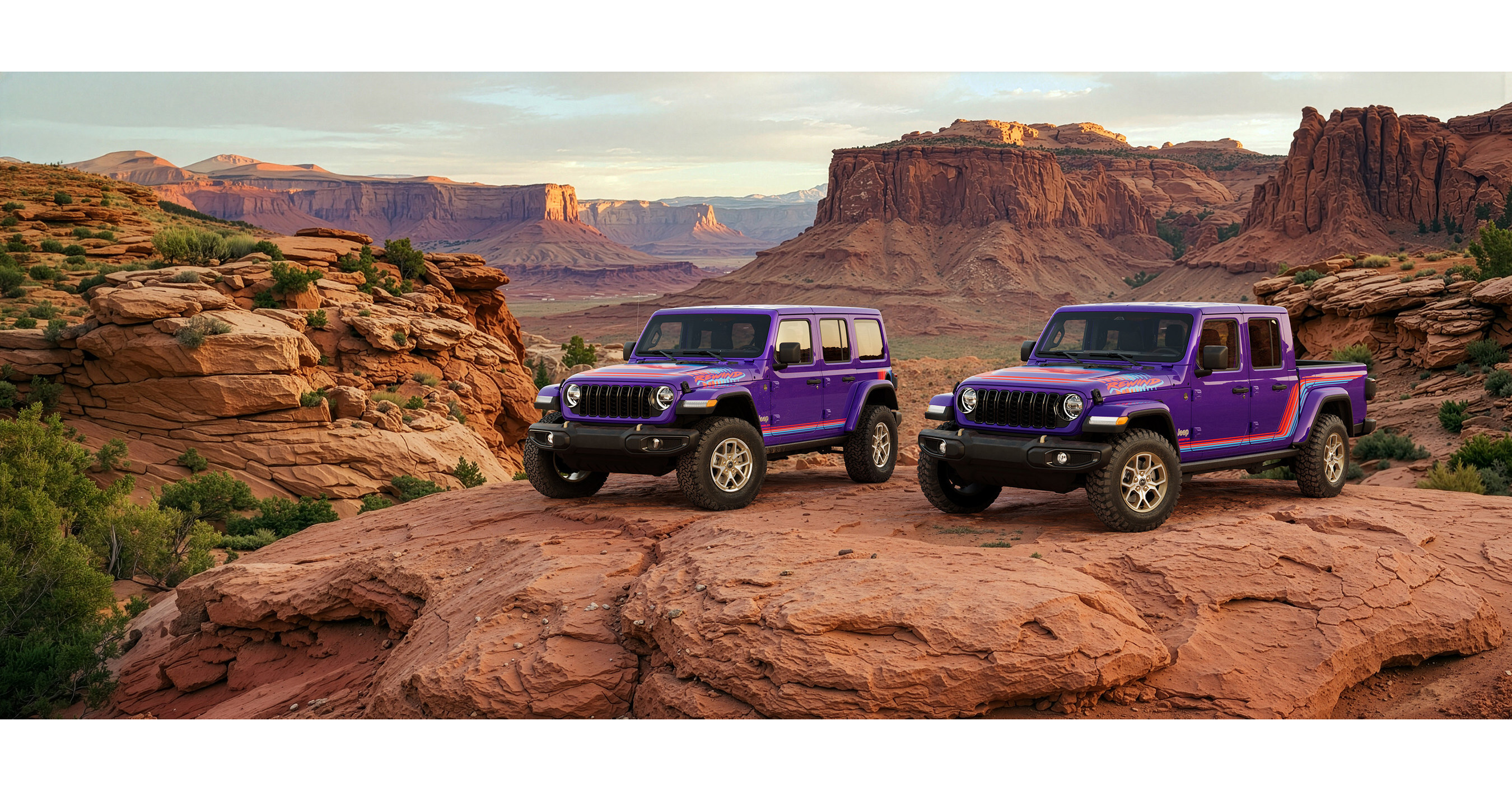 Fan-favorite Easter Jeep&reg; Safari Concept Becomes Reality With Retro-inspired Jeep Wrangler and Gladiator Rewind Special Editions