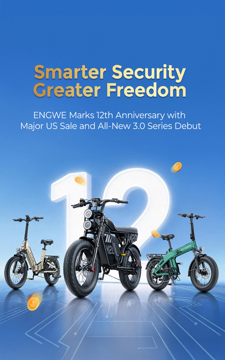 ENGWE Marks 12th Anniversary with Major US Sale and All-New 3.0 Series Debut