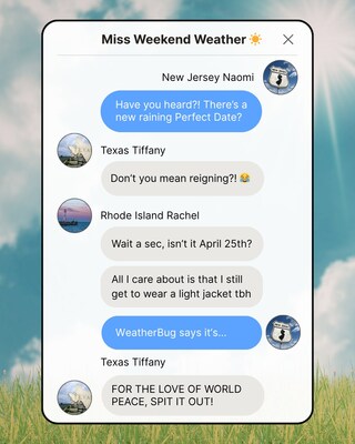 WeatherBug Crowns October 8th the Real “Perfect Date,” 
Backed by Years of U.S. Weather Data - Not April 25th.
