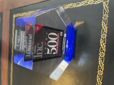 Inc 500 Award, Alan Melton, #422 East Coast Auto Rental