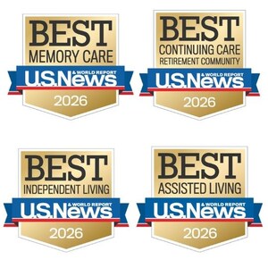 Hundreds of Brookdale Communities Receive "Best Senior Living" Recognition by U.S. News &amp; World Report