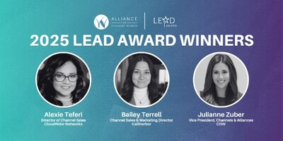 ACW Honors 2025 LEAD Award Winners Alexie Teferi, Bailey Terrell and Julianne Zuber