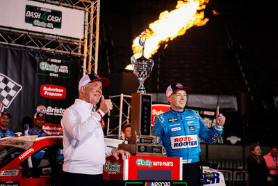 Suburban Propane President & CEO Michael Stivala and race winner, Connor Zilisch. Courtesy of Suburban Propane and Speedway Motorsports. Suburban Propane President & CEO Michael Stivala and race winner, Connor Zilisch. Courtesy of Suburban Propane and Speedway Motorsports.