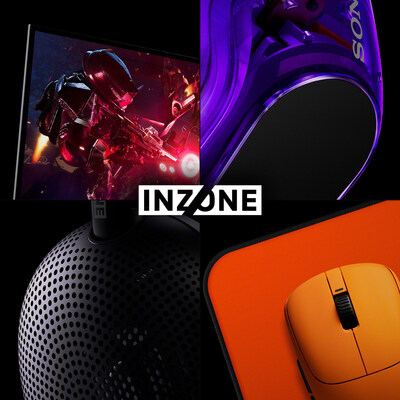 Fnatic Editions of the INZONE Mouse-A, INZONE Mat-F, and INZONE Mat-D