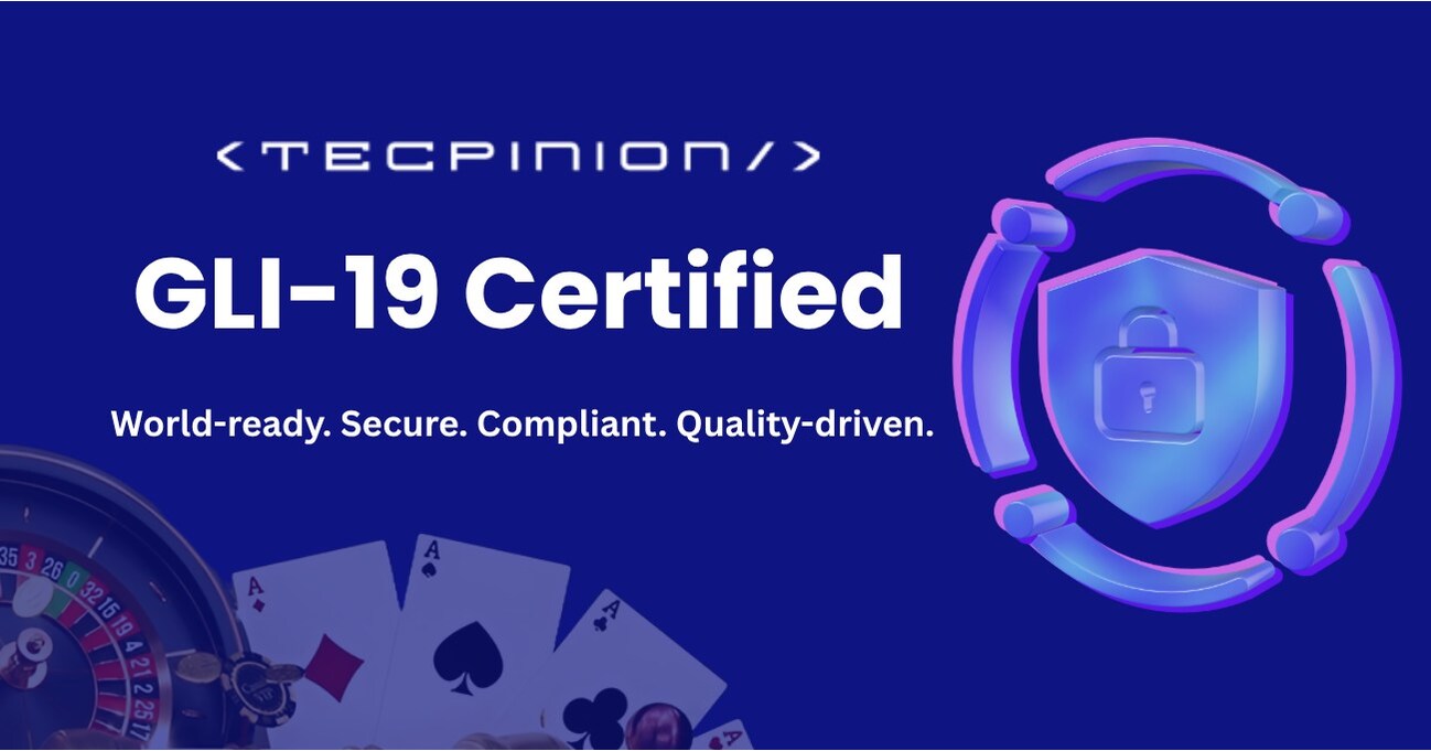 Tecpinion is now a GLI-19 certified iGaming platform provider