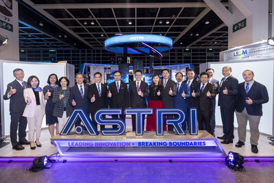 Prof Sun Dong, Secretary for Innovation, Technology and Industry of the HKSAR Government; Ms Lillian Cheong, Under Secretary for Innovation, Technology and Industry of the HKSAR Government, and Mr Daniel Cheung, Acting Commissioner for Digital Policy of the HKSAR Government visit ASTRI’s booth at InnoEX in support of the Institute. Prof Sun Dong, Secretary for Innovation, Technology and Industry of the HKSAR Government; Ms Lillian Cheong, Under Secretary for Innovation, Technology and Industry of the HKSAR Government, and Mr Daniel Cheung, Acting Commissioner for Digital Policy of the HKSAR Government visit ASTRI’s booth at InnoEX in support of the Institute.