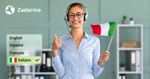 Zadarma is now available in Italian