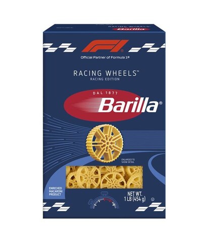 Barilla® Racing Wheels, the collectors’ edition pasta inspired by the iconic wheels of Formula 1®, combines playful design, satisfying texture and al dente performance for race day and beyond.