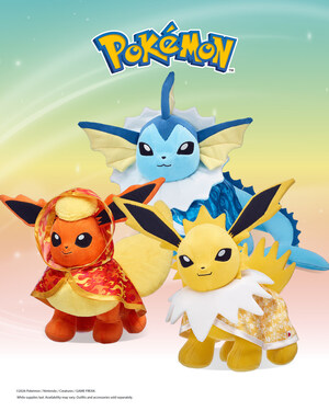 BUILD-A-BEAR TURNS NEW POKÉMON COLLECTION LAUNCH INTO YEARLONG EEVEE EVOLUTIONS PLUSH EXTRAVAGANZA IN WORKSHOPS AND ONLINE
