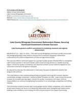 Press release: Lake County Winegrape Commission referendum results, April 14, 2026