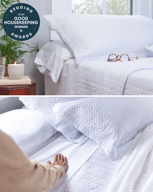 PeachSkinSheets Oversized Quilt Set Selected as a Good Housekeeping 2026 Bedding Award Winner