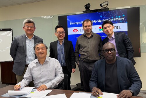 CEOs Robert Lin (Askey) and Izzo Wane (Bloxtel) sign strategic partnership agreement at Askey Computer Corp headquarters in Taipei, Taiwan CEOs Robert Lin (Askey) and Izzo Wane (Bloxtel) sign strategic partnership agreement at Askey Computer Corp headquarters in Taipei, Taiwan