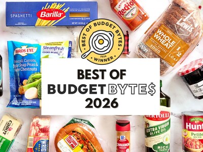 The Best of Budget Bytes Awards recognize excellence in ingredients and kitchen essentials that deliver the best value, quality, taste, or performance. To see the 2026 winners visit BudgetBytes.com/2026winners.