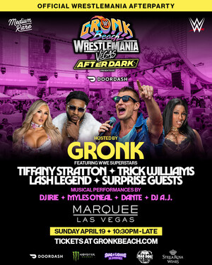 ROB GRONKOWSKI'S "GRONK BEACH - PRESENTED BY DOORDASH" RETURNS TO WRESTLEMANIA® WEEK IN LAS VEGAS TAKING OVER MARQUEE ON SUNDAY, APRIL 19, 2026