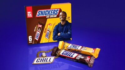 NFL prospect Carnell Tate and SNICKERS® Ice Cream are cooling down the hottest 2026 NFL Draft takes with new limited-edition “Chill” bars and custom-designed “Chill Chain.” NFL prospect Carnell Tate and SNICKERS® Ice Cream are cooling down the hottest 2026 NFL Draft takes with new limited-edition “Chill” bars and custom-designed “Chill Chain.”