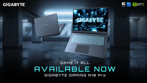 GIGABYTE annonce la disponibilité du GAMING A18 PRO et redéfinit les ordinateurs portables gaming de 18 pouces avec des performances soutenues et un design affiné