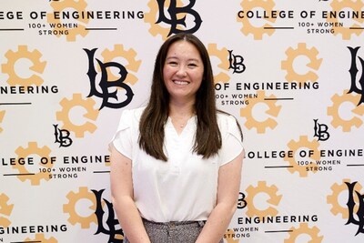 Mikayla Kosmala, manager, quality data analytics, Hyundai Motor America speaks to women studying STEM at CSULB in Long Beach, Calif. on April 10, 2026. (Photo/Hyundai)