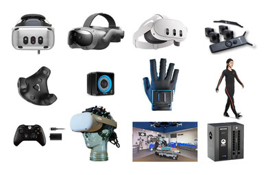 The WorldViz VR budgeting guide includes detailed sections on VR equipment from VR headsets to 3D projection systems, motion tracking, controllers and biofeedback.
