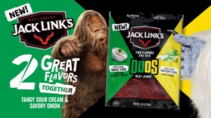 JACK LINK'S® DROPS NEW DUOS SOUR CREAM &amp; ONION FLAVOR FOR SNACKERS SERIOUS ABOUT FLAVOR AND VALUE
