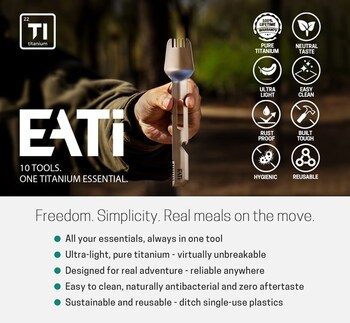 10-in-1 Titanium Adventure Utensil