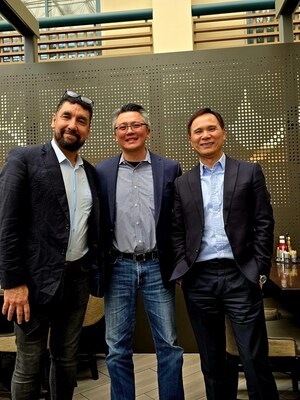 From left to right: Khalid Kidari, Vice President, Business Strategy, Winmate Inc; Joseph Sulistyo, Senior Vice President of Corporate Marketing, Blaize; and Ken Lu, Chairman & CEO, Winmate Inc.
