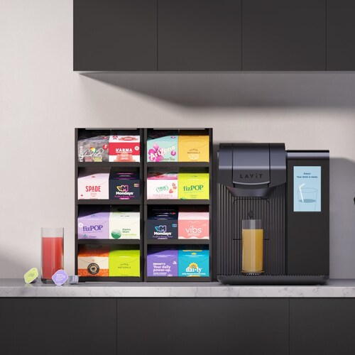 The LAVIT X Pro™ drinkmaker delivers an easy, efficient, and more sustainable way for consumers to access branded beverages they love. The LAVIT X Pro™ drinkmaker delivers an easy, efficient, and more sustainable way for consumers to access branded beverages they love.
