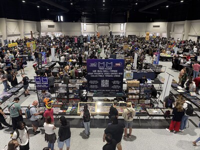 More than 4,500 attendees fill the exhibition hall during TCG Trade N Play's SuperCon at the Florida State Fairgrounds in January 2026, highlighting the rapid growth and strong community turnout for trading card events across the Tampa Bay region.
