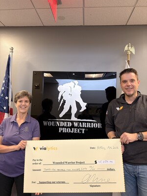 vialytics Presents $35,250 Donation to Wounded Warrior Project Following Month-Long Giving Campaign
