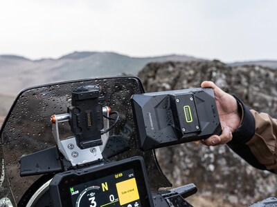 The RiderNav R7X is built for real-world riding — quick-release mounting, IP69K waterproof.