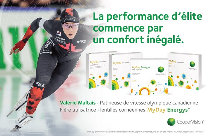 CooperVision et Valérie Maltais (Groupe CNW/CooperVision Canada)