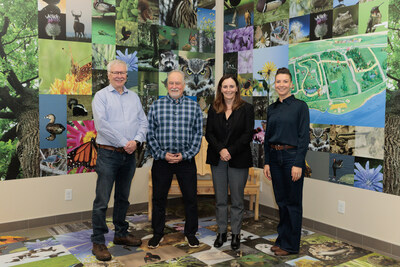 Celebrating with past and present staff who initiated, led and completed the 10 million tree program 2000-2025. (CNW Group/Ontario Power Generation Inc.)