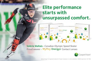 CooperVision Partners with Canadian Olympic Speed Skater Valérie Maltais (CNW Group/CooperVision Canada)