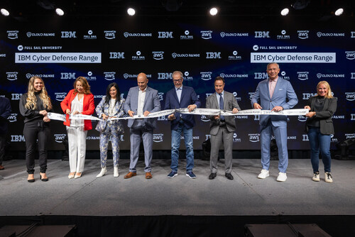 Ribbon-Cutting Ceremony Marks Official Opening of the  Full Sail University IBM Cyber Defense Range Powered by AWS and Cloud Range